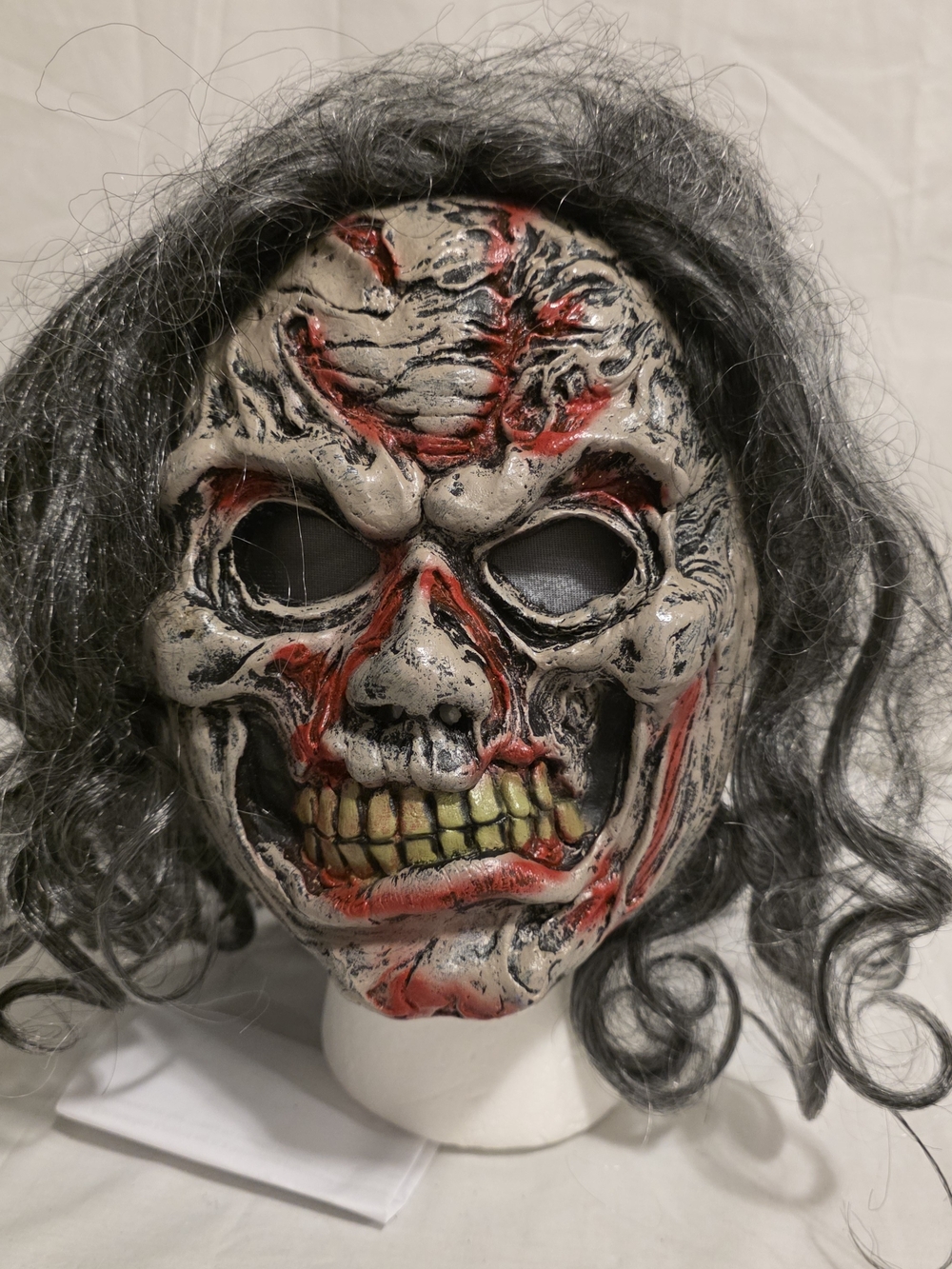 VTG Easter Unlimited Demon Zombie Witch Ghoul Mask Crazy Hair Halloween Costume